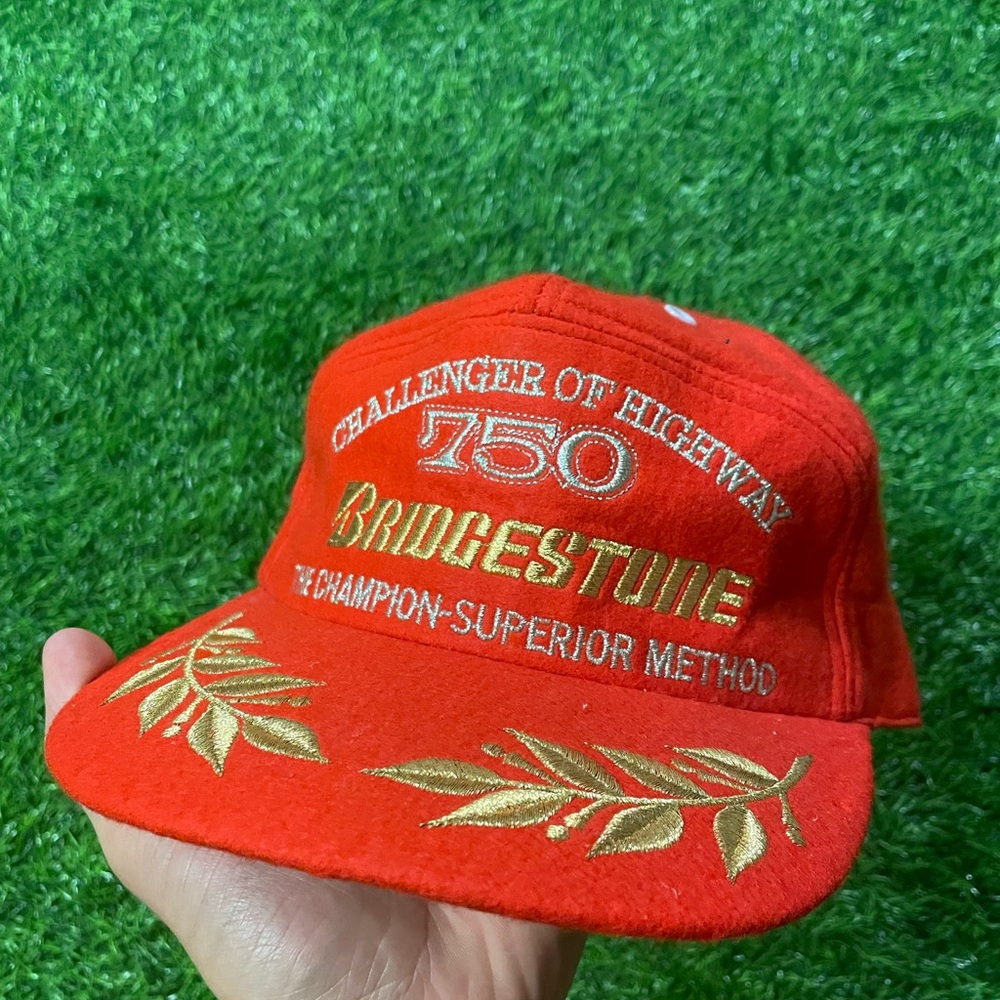 Vintage Bridgestone challenger of highway 750 champion adjustable hat